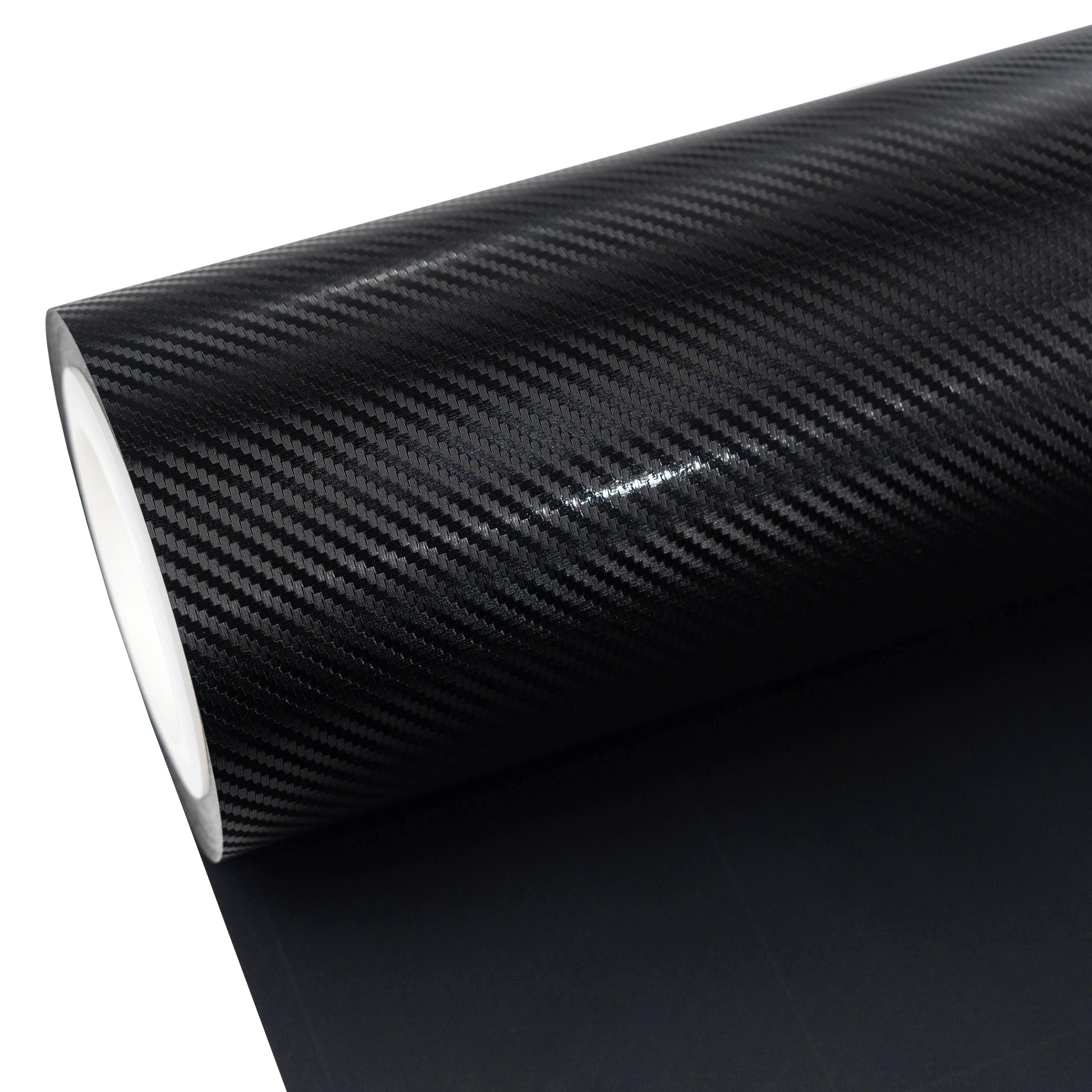 Satin Classic Black Carbon Fiber Vinyl Wrap - Image 6