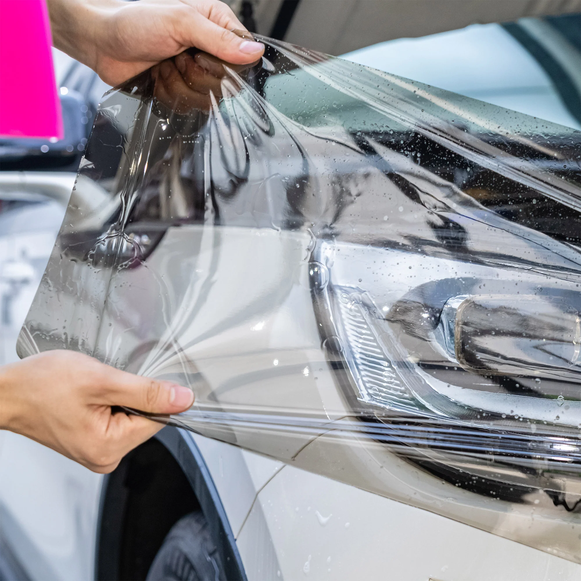 Self-Healing Light Black Headlight Film (Wet Apply) - Image 4