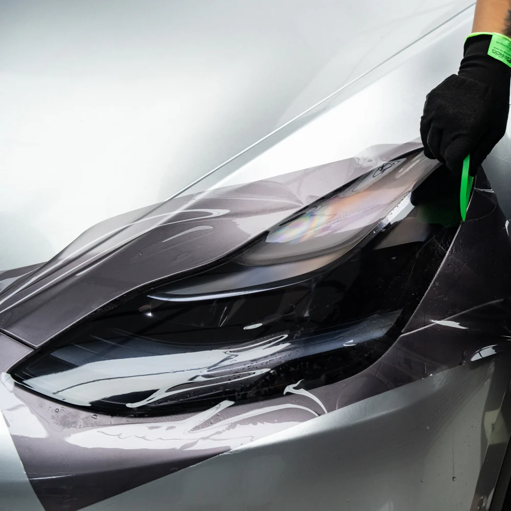 Self-healing Soft Gray Headlight Tint