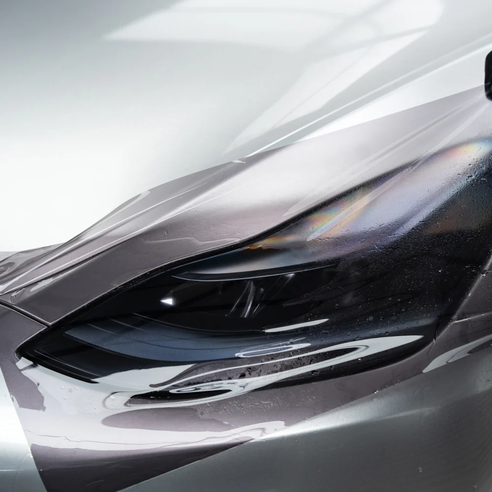 Self-healing Soft Gray Headlight Tint - Image 2