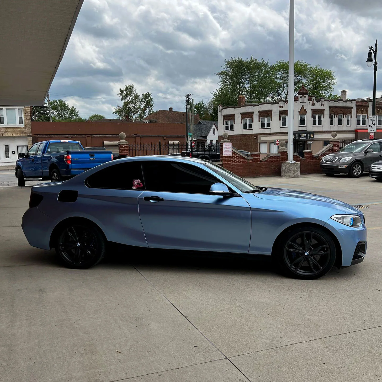 Glossy Metallic Silver Lake Blue Color PPF (Paint Protection Film) - Image 6