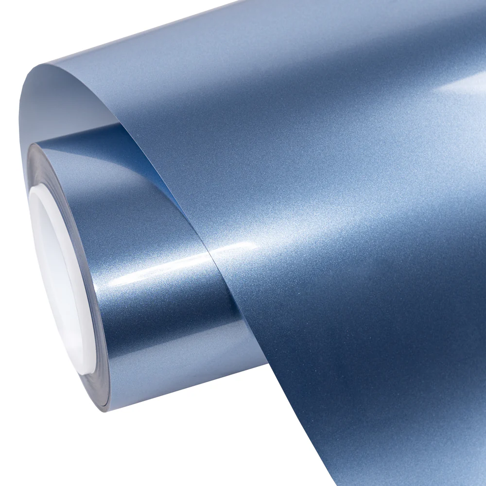 Glossy Metallic Silver Lake Blue Color PPF (Paint Protection Film) - Image 8