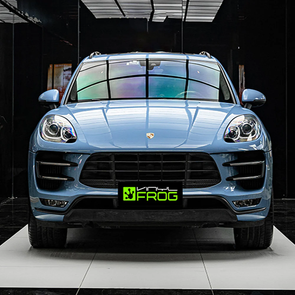 Super Glossy China Blue Vinyl Wrap - Image 4