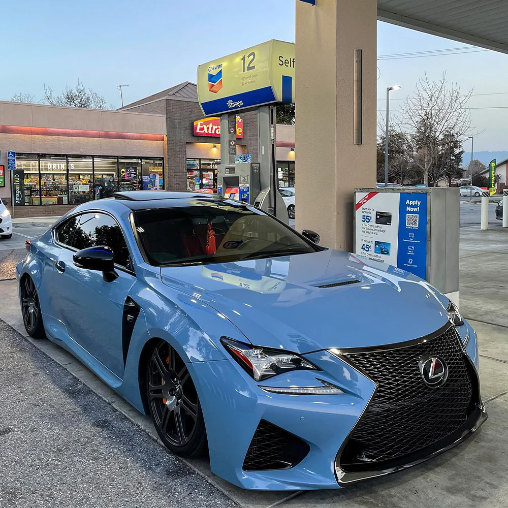 Super Glossy China Blue Vinyl Wrap - Image 5
