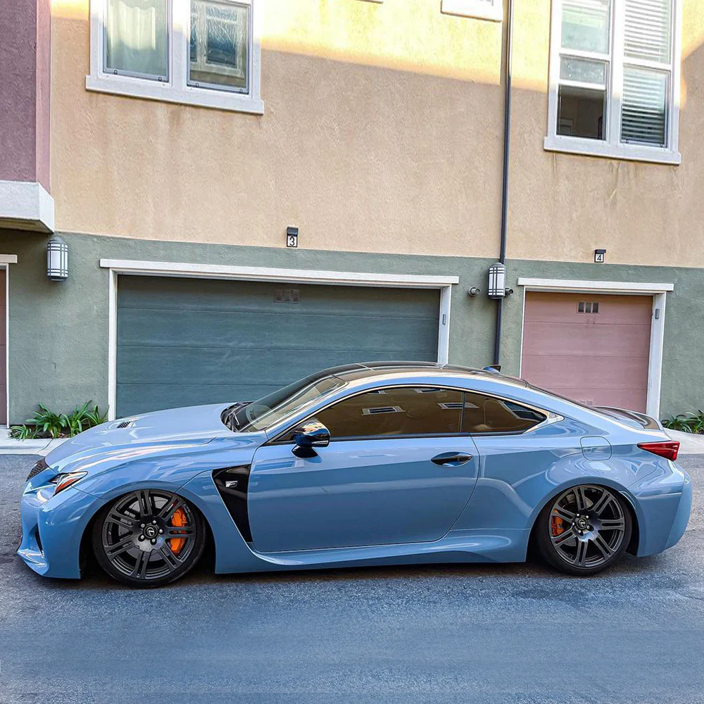 Super Glossy China Blue Vinyl Wrap - Image 8