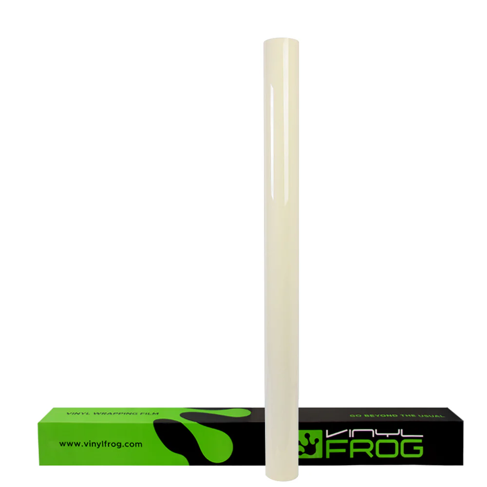 Super Glossy Ivory White Vinyl Wrap - Image 8