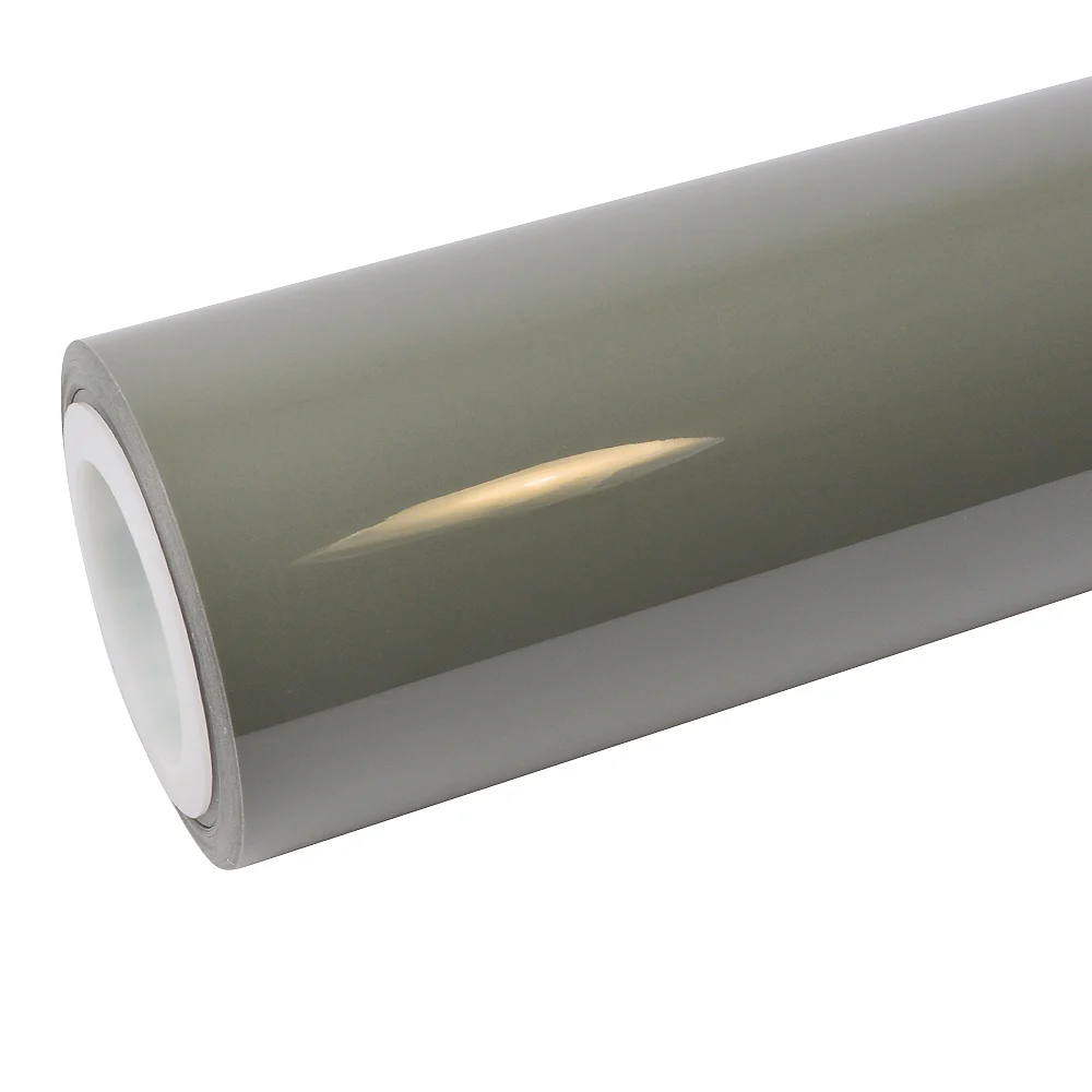 Super Glossy Khaki Green Vinyl Wrap