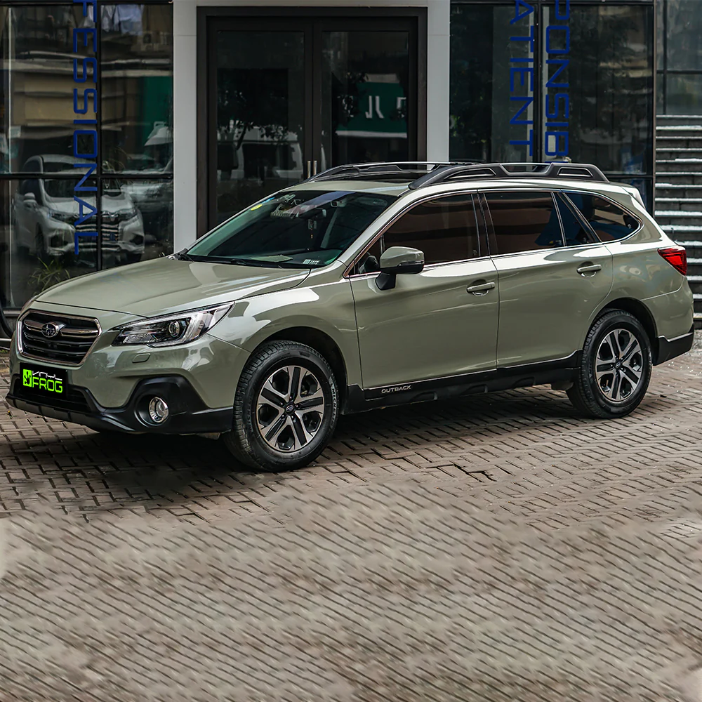 Super Glossy Khaki Green Vinyl Wrap - Image 3