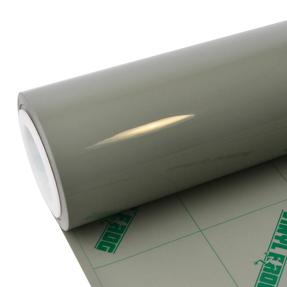 Super Glossy Khaki Green Vinyl Wrap - Image 5