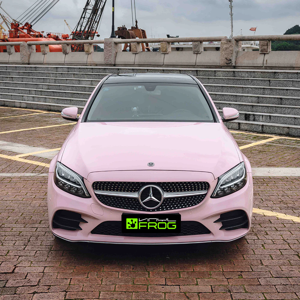 Super Glossy Pale Pink Vinyl Wrap - Image 7