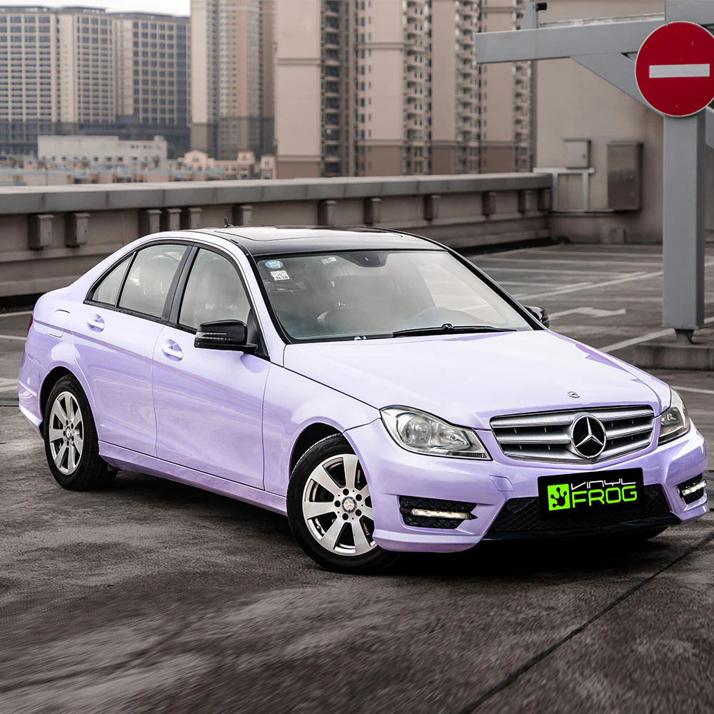 Super Glossy Periwinkle Purple Vinyl Wrap - Image 2
