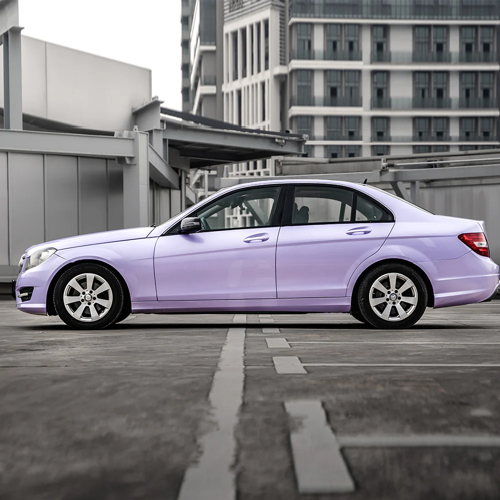Super Glossy Periwinkle Purple Vinyl Wrap - Image 4