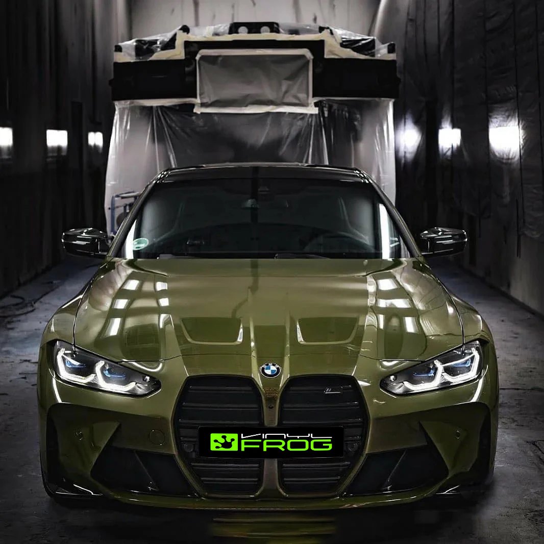 Super Glossy Reseda Green Vinyl Wrap - Image 2