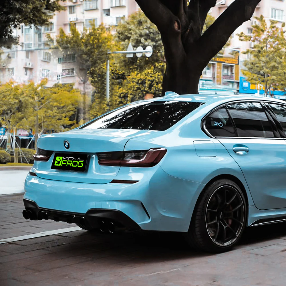 Super Glossy Yacht Blue Vinyl Wrap - Image 4