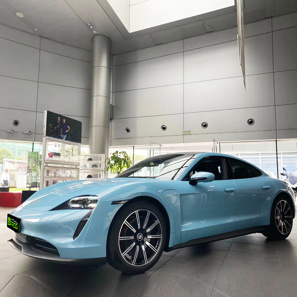 Super Glossy Yacht Blue Vinyl Wrap - Image 7