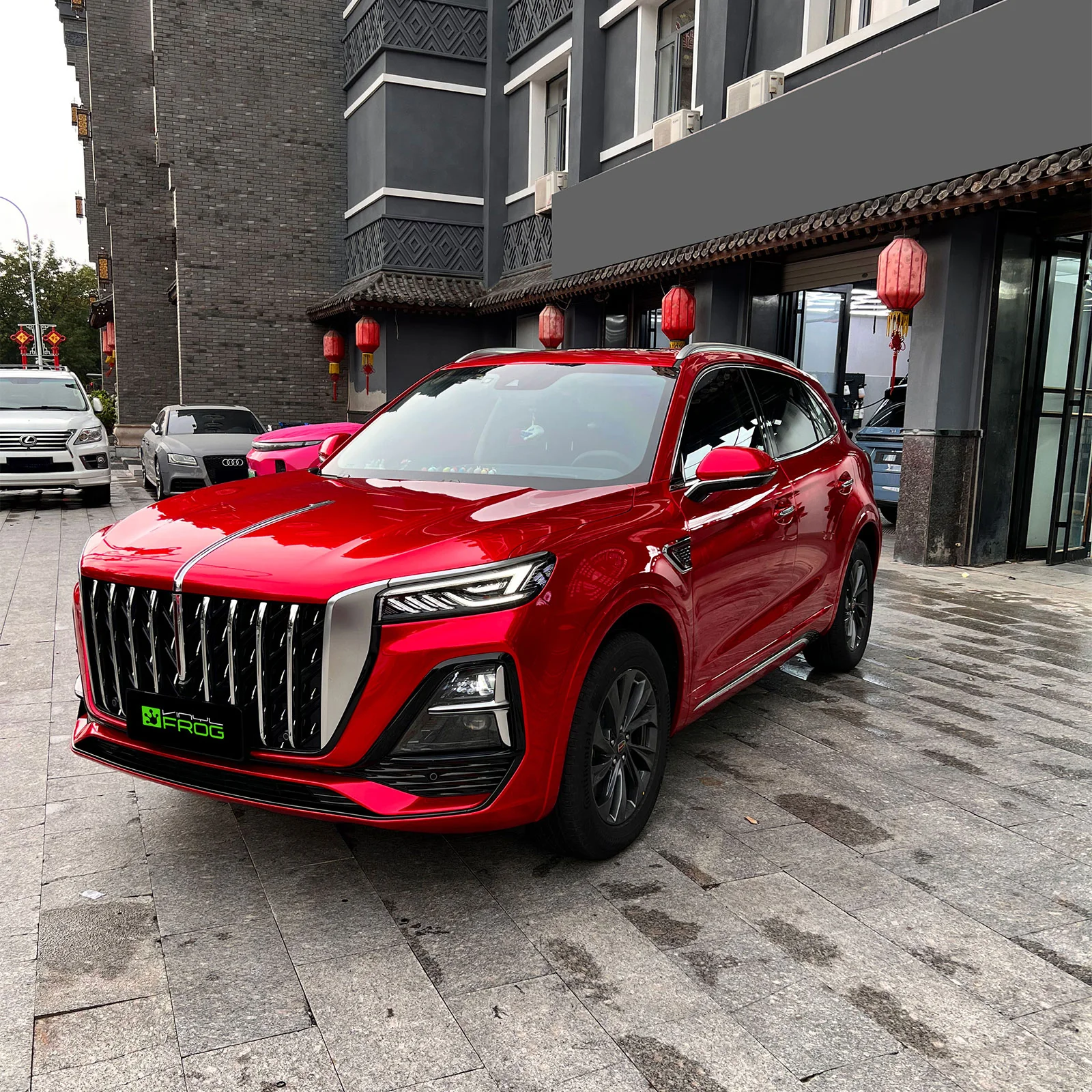 Glossy Metallic Vampire Red Color PPF (Paint Protection Film) - Image 10