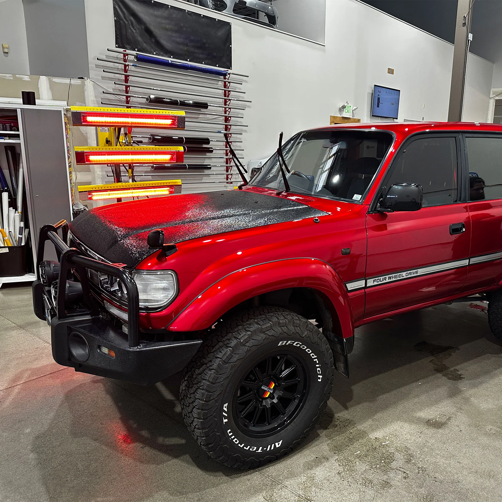 Glossy Metallic Vampire Red Color PPF (Paint Protection Film) - Image 2