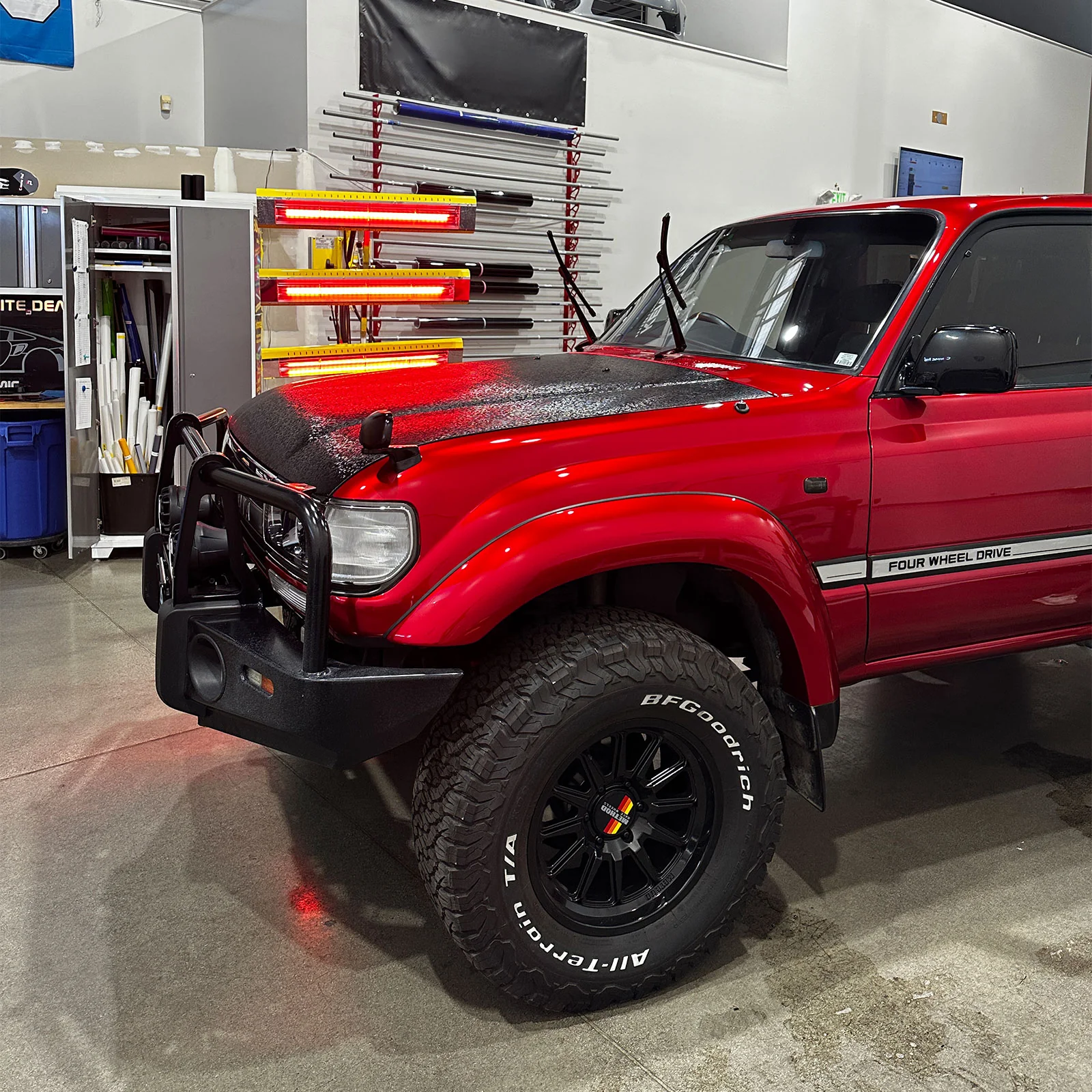 Glossy Metallic Vampire Red Color PPF (Paint Protection Film) - Image 3