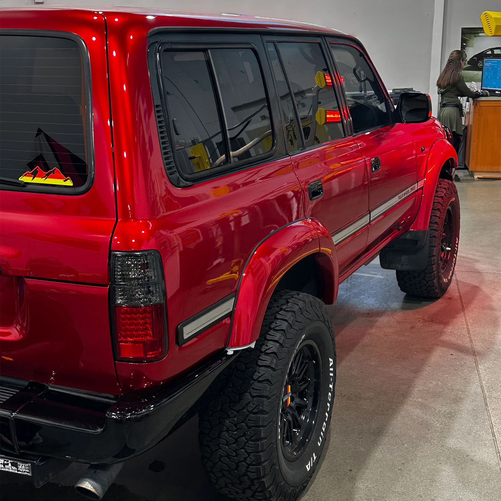 Glossy Metallic Vampire Red Color PPF (Paint Protection Film) - Image 4