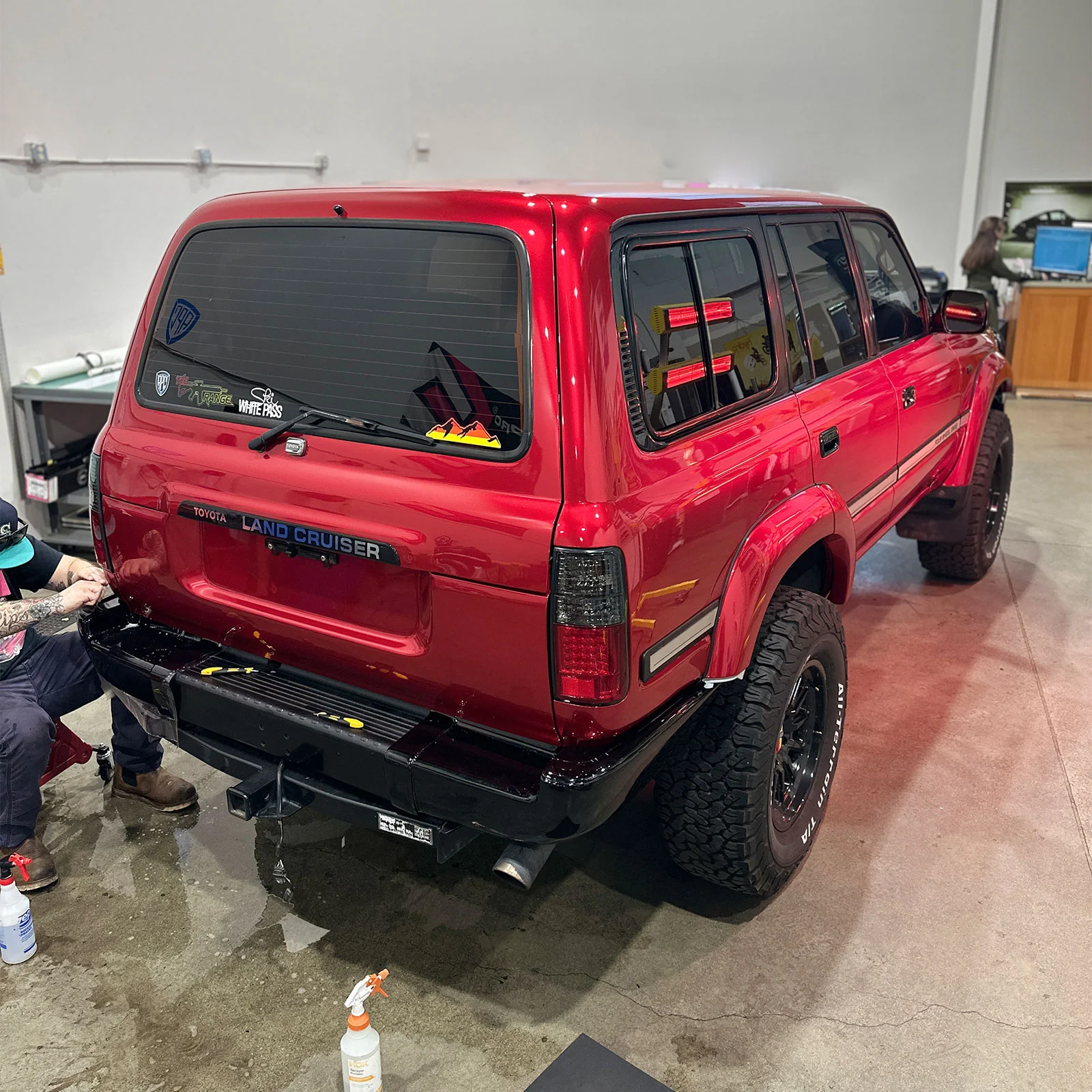 Glossy Metallic Vampire Red Color PPF (Paint Protection Film) - Image 5