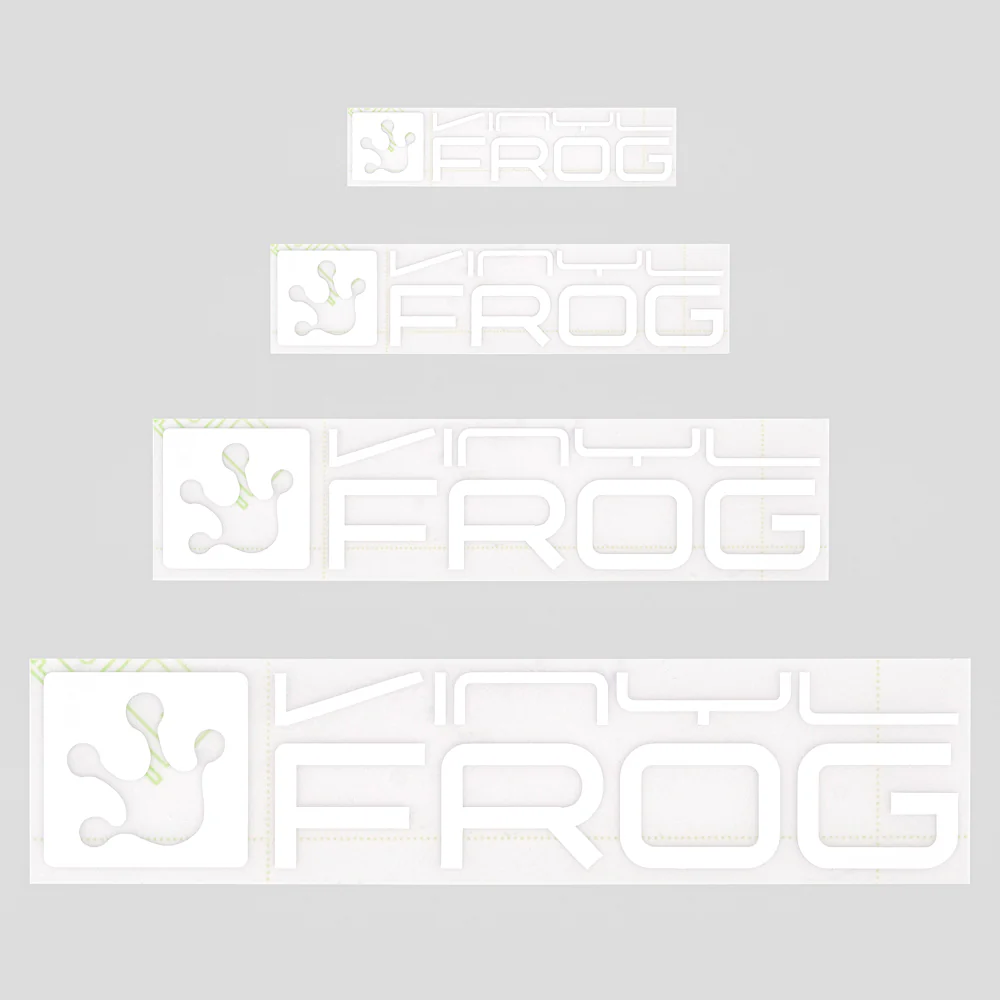 VinylFrog White Sticker in 4 Sizes - Image 11
