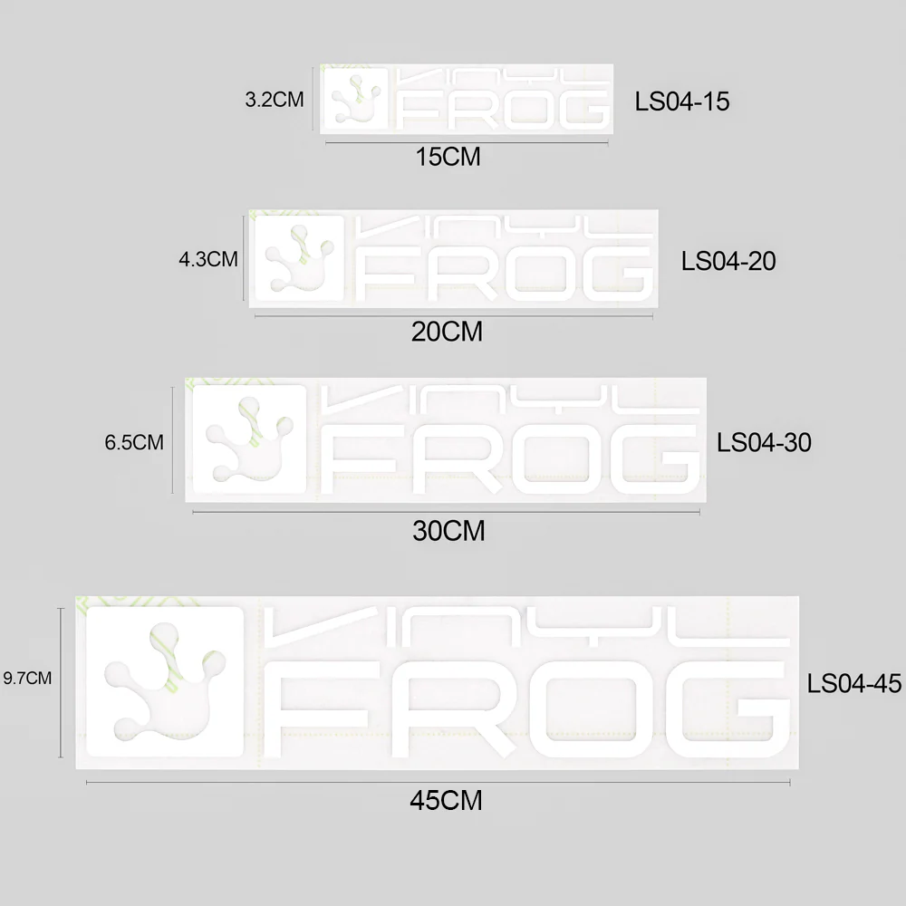 VinylFrog White Sticker in 4 Sizes - Image 12