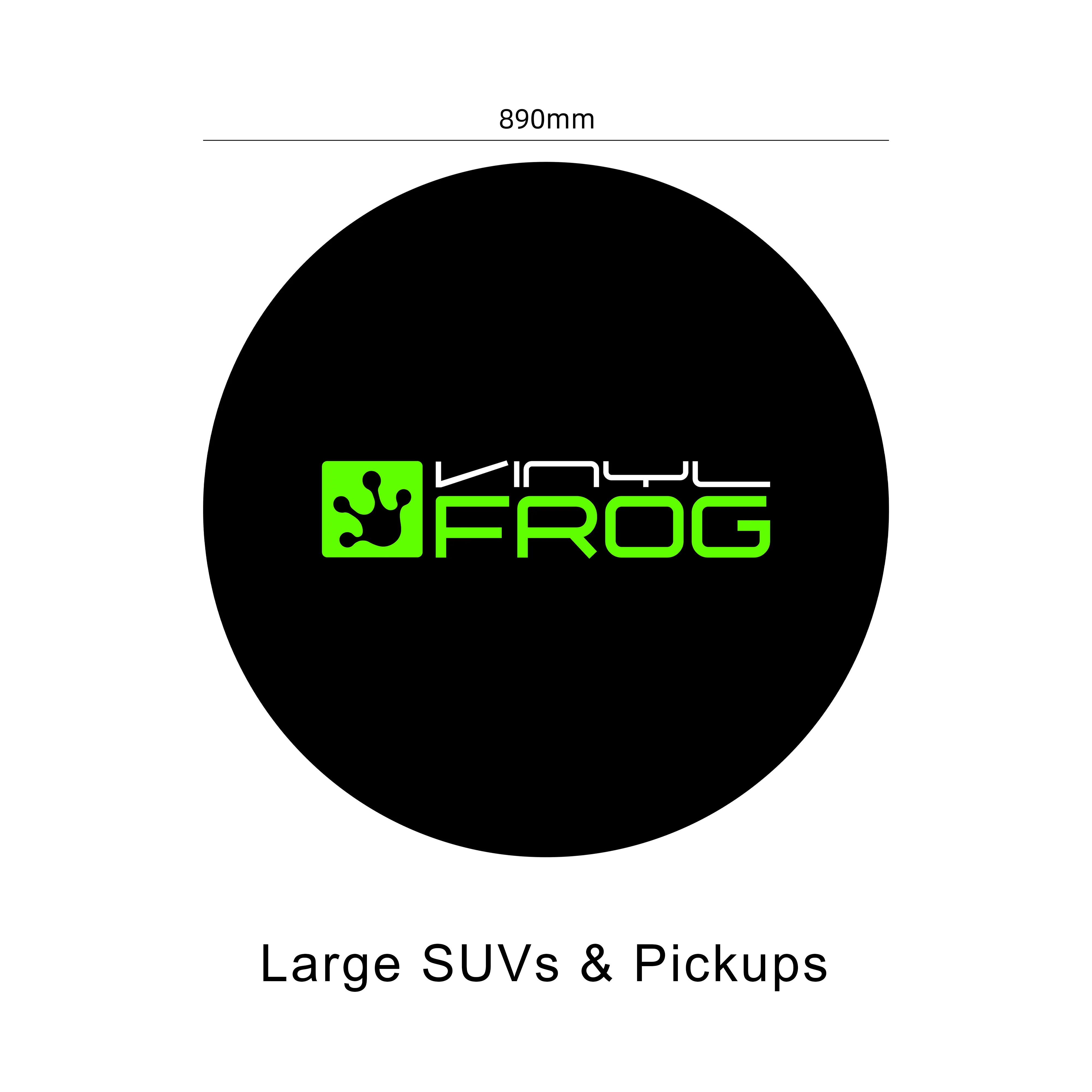 VinylFrog Black Wheel Cover 4pcs - Image 11