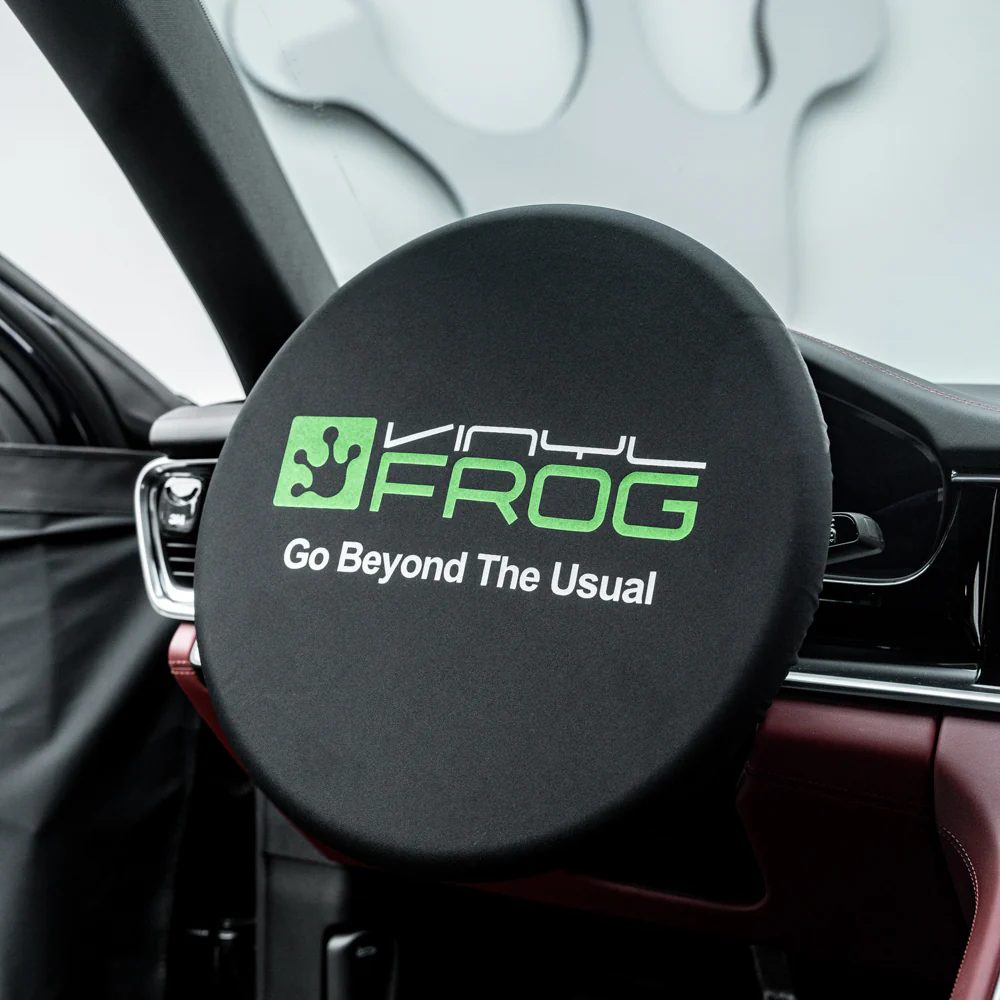 VinylFrog Waterproof Car Steering Wheel Cover Easy to Install - Image 4